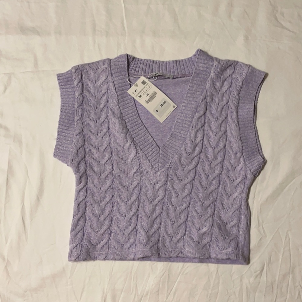 Purple Zara Sweater Vest